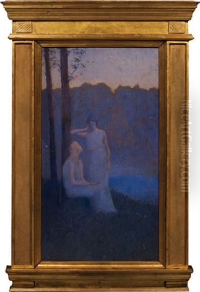 Reverie Du Soir Oil Painting by Alphonse Osbert