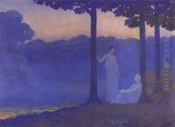 L'heure Grise Oil Painting by Alphonse Osbert