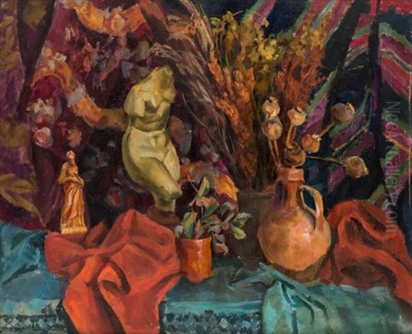 Still Life With A Torso Of Venus Oil Painting by Alexander Alexandrov Osmerkin