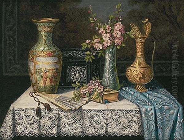 Stilleben Oil Painting by Josefine Osnaghi