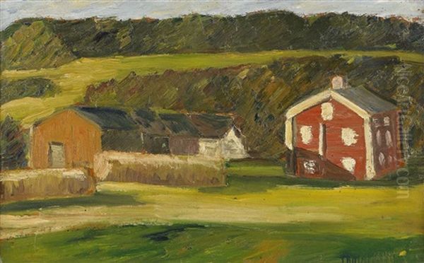 Motiv Fran Granvag Oil Painting by Helmer Osslund