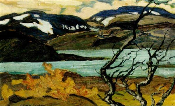 Hostdag I Fjallen Oil Painting by Helmer Osslund