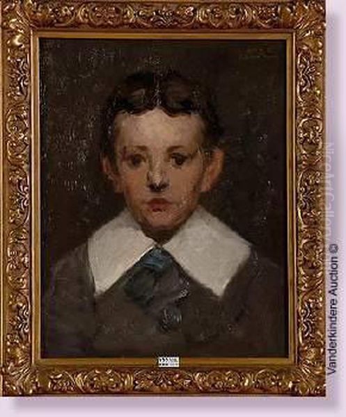 Portrait De Louis Oil Painting by Ernest Blanc-Garin