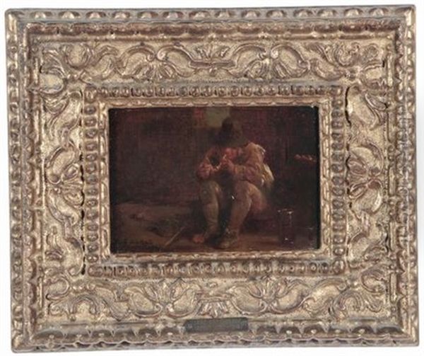 Fumatori (pair) Oil Painting by Isaac Van Ostade