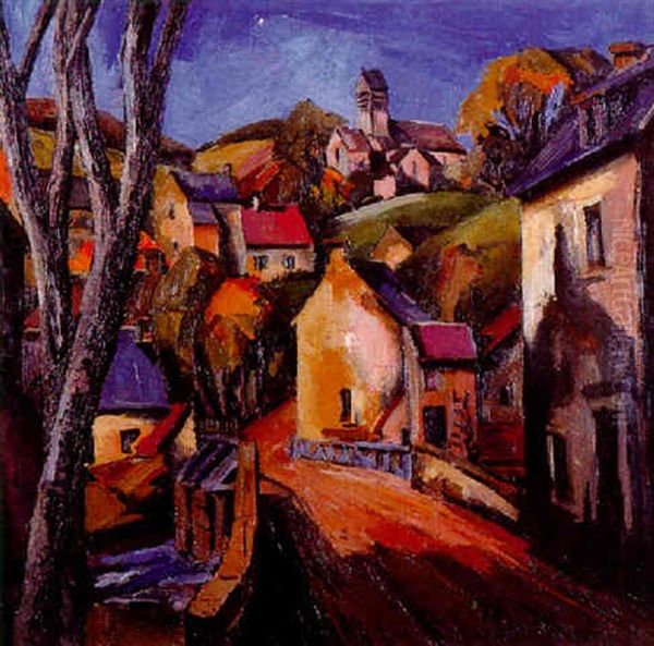 Le Village De Saint-ceneri Oil Painting by Allan Erik August Oesterlind