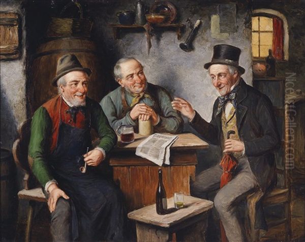 Der Spasvogel Oil Painting by Carl Ostersetzer