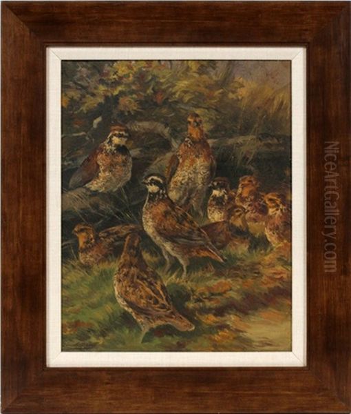 Landscape With Grouse Oil Painting by Edmund Henry Osthaus