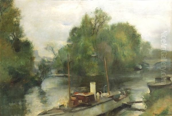 L'ile D'amour Oil Painting by Henri Ottmann