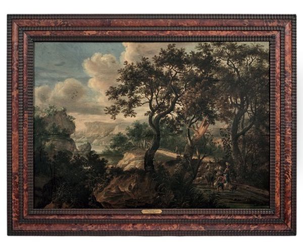 Retour De Paysans Sur Un Chemin Boise Oil Painting by Jacob Ouwater