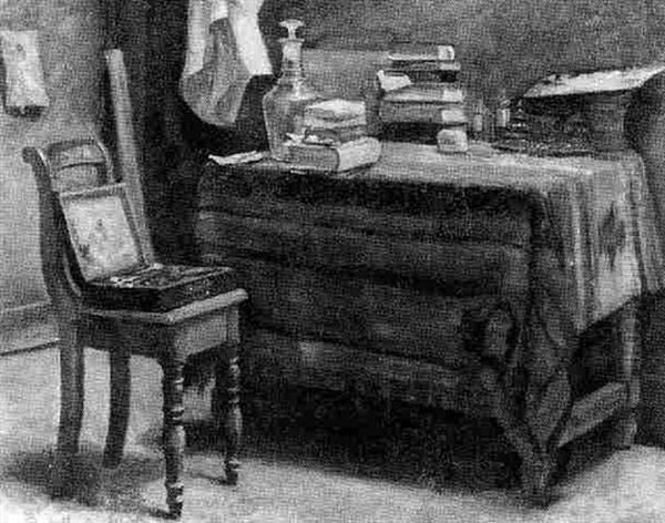 Interieur Du Peintre Oil Painting by David Oyens