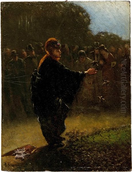 Im Park Oil Painting by Pierre Oyens