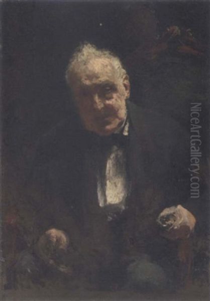 Study Of Seated Gentleman Oil Painting by Pierre Oyens