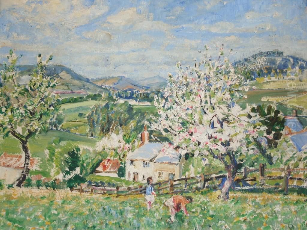 Apple Trees, Monmouthshire (?) Oil Painting by Emily Beatrice Bland