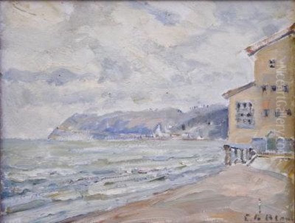 Coastal Buildings. Oil Painting by Emily Beatrice Bland