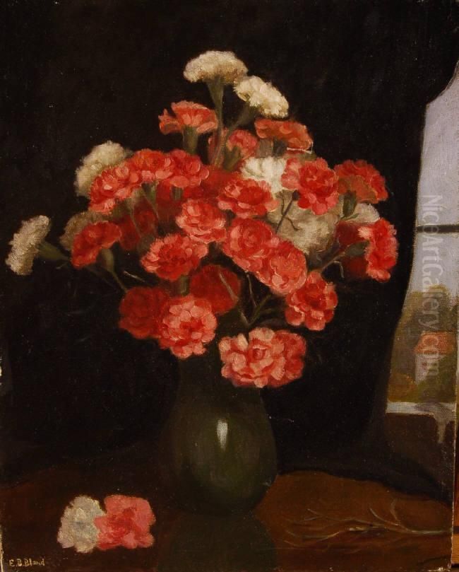 Still Life Flower Study Oil Painting by Emily Beatrice Bland