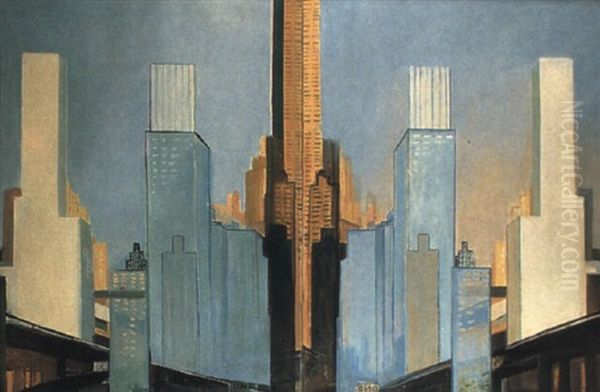 Nueva York Oil Painting by Joaquin Pacheco