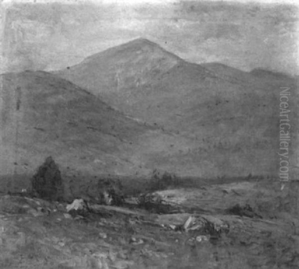 Mountain Landscape Oil Painting by Edward A. Page