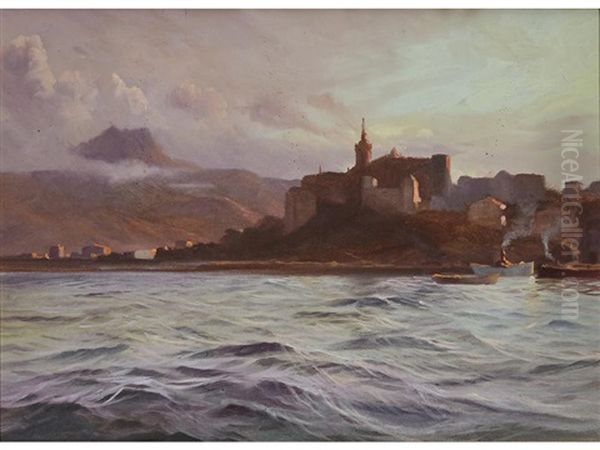 Fontarabie Oil Painting by Jean-Louis Paguenaud