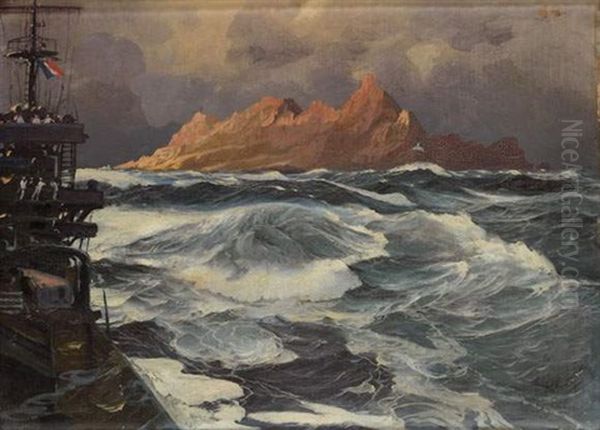Le Passage Du Cap Horn Oil Painting by Jean-Louis Paguenaud