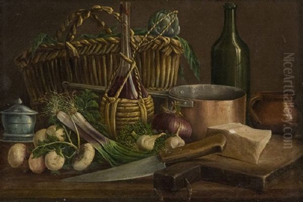 Natura Morta Oil Painting by Francesco Paolo Palizzi