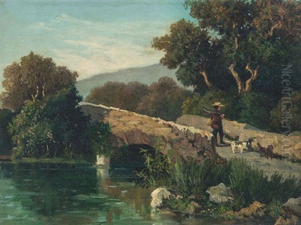 Rientro Dalla Caccia Oil Painting by Nicola Palizzi