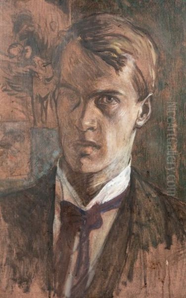 Autoportrait Oil Painting by Paul Larsson Palm