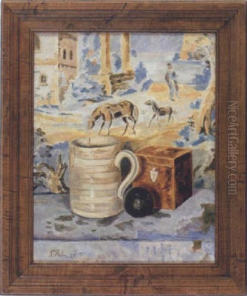 Stilleben Framfor Malning Oil Painting by Torsten Palm