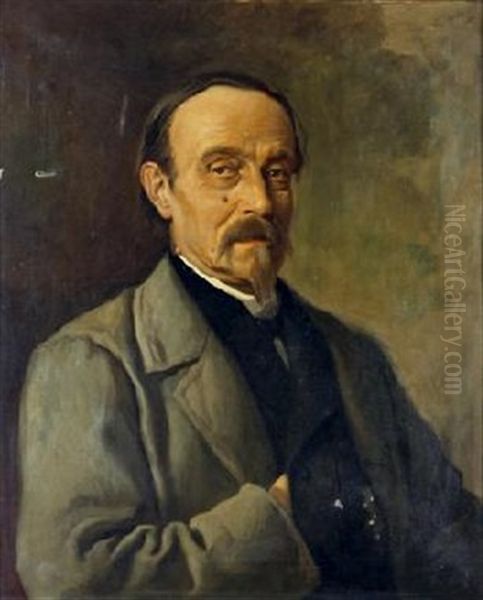 Retrato De Caballero Oil Painting by Vicente Palmaroli Y Gonzalez
