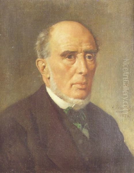 Retrato De Caballero Oil Painting by Vicente Palmaroli Y Gonzalez