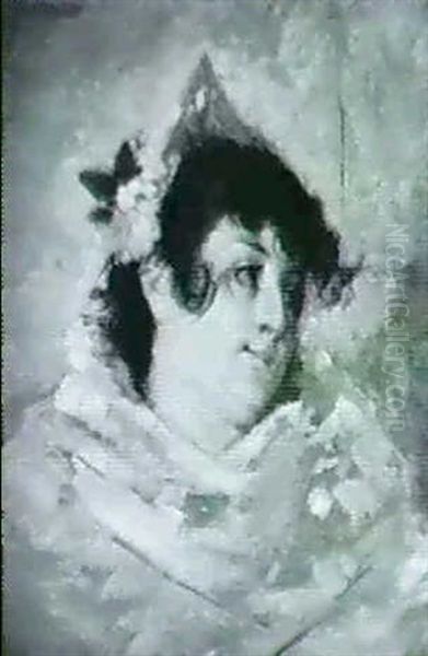 Sydlandska Oil Painting by Vicente Palmaroli Y Gonzalez