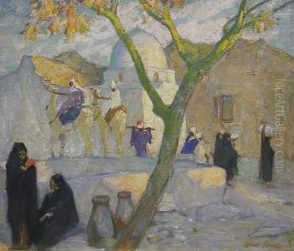 Evening At The Wall Oil Painting by Alfred Palmer