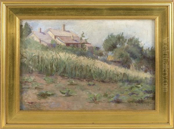 House In A Landscape, Provincetown, Massachusetts Oil Painting by Pauline Lennards Palmer