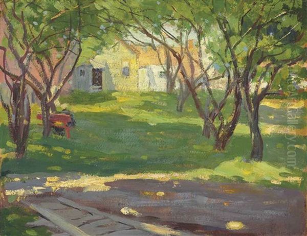 The Orchard Oil Painting by Pauline Lennards Palmer