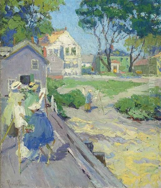 Sketch Club, Provincetown Oil Painting by Pauline Lennards Palmer