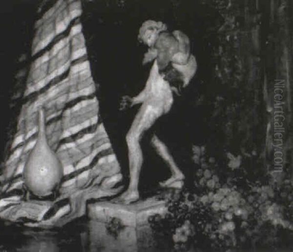 Still Life With Statue Oil Painting by Pauline Lennards Palmer