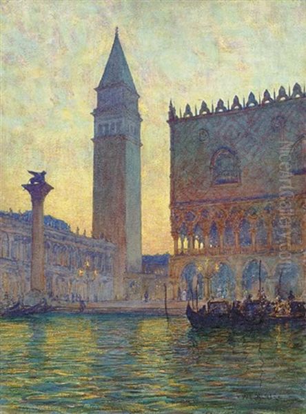 Chioggia Fishing Boats Oil Painting by Walter Launt Palmer