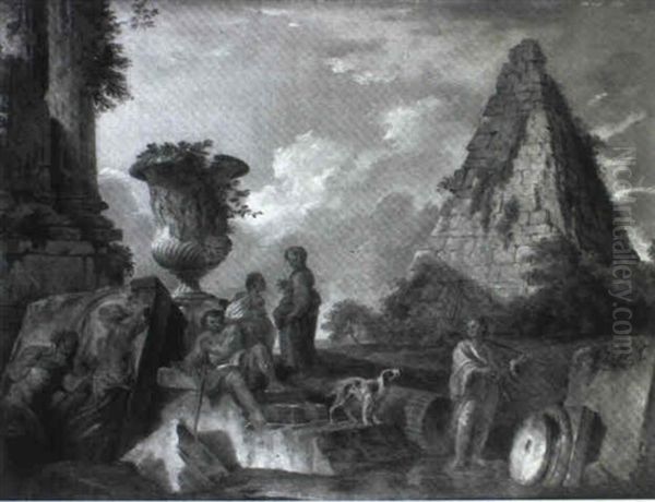 La Predication D'une Sibylle Oil Painting by Giovanni Paolo Panini