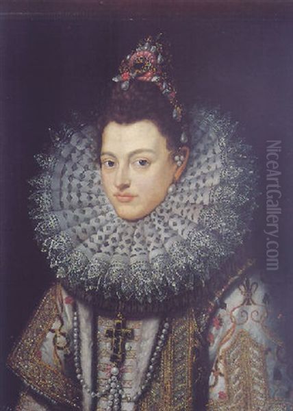Infanta Isabel Clara Eugenia Oil Painting by Juan Pantoja de la Cruz
