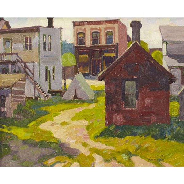 The Village Of Kearney, Ontario Oil Painting by Lawrence Arthur C. Panton