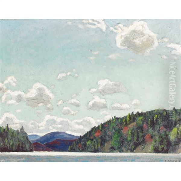 Blue Mountains, Near Indian Village, Atlantic Coast Oil Painting by Lawrence Arthur C. Panton