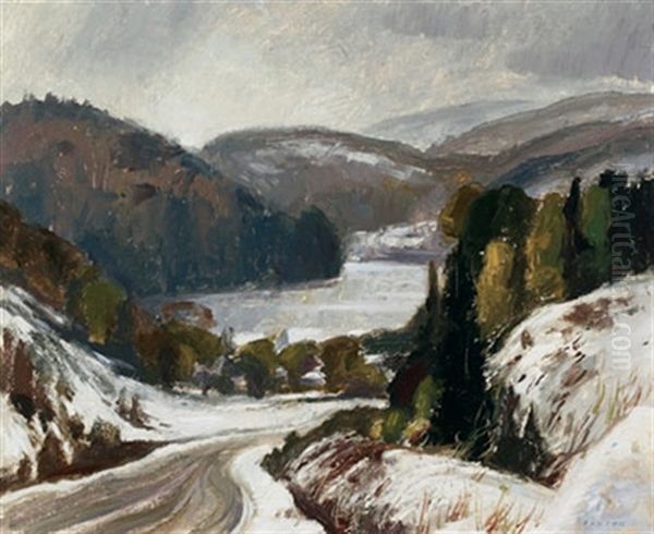 Gray Day Oil Painting by Lawrence Arthur C. Panton