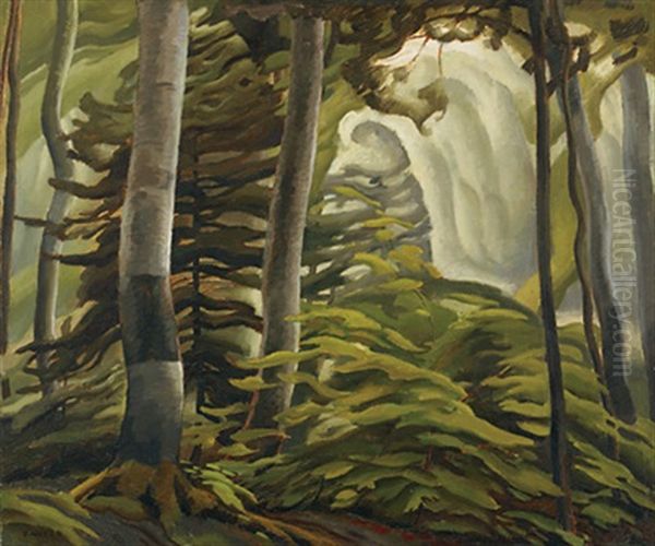 Woodland Scene Oil Painting by Lawrence Arthur C. Panton