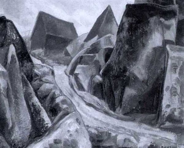 The Red House Oil Painting by Lawrence Arthur C. Panton