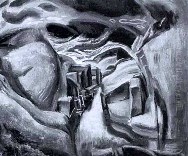 Rising Sea - Nova Scotia Oil Painting by Lawrence Arthur C. Panton