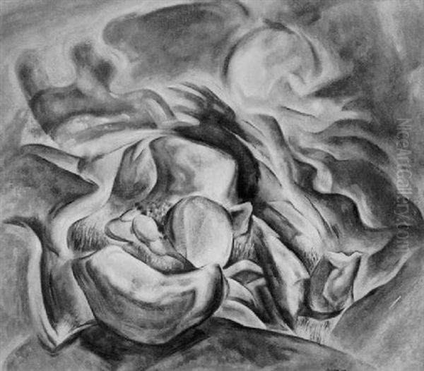 Sun Rising From The Rocks, Nova Scotia Landscape No.5 Oil Painting by Lawrence Arthur C. Panton