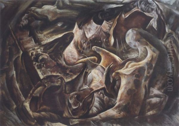 Landscape Composition Oil Painting by Lawrence Arthur C. Panton