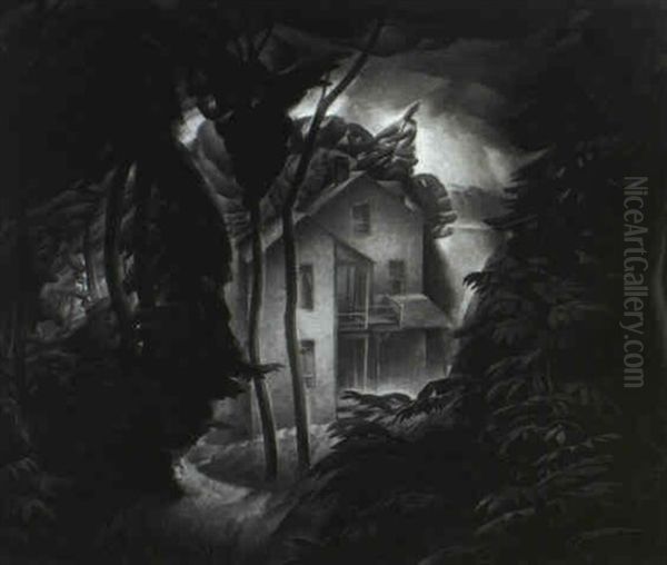 Cottage In Foliage, Lake Rosseau Oil Painting by Lawrence Arthur C. Panton