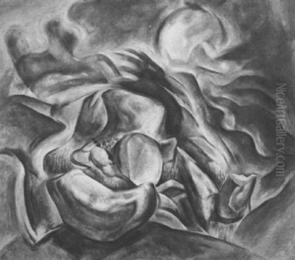 Sun Rising From The Rocks Oil Painting by Lawrence Arthur C. Panton