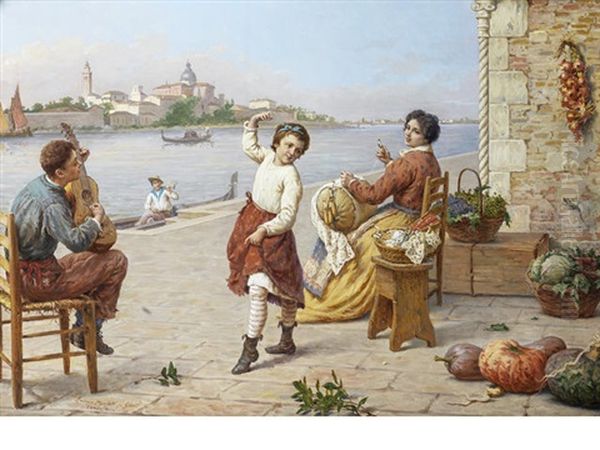 Music Hath Charms Oil Painting by Antonio Paoletti