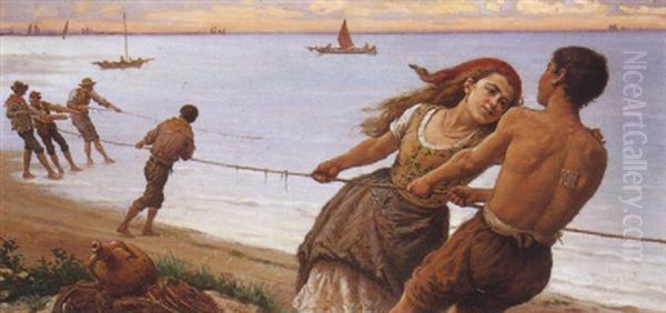 Issando Le Reti Oil Painting by Antonio Paoletti